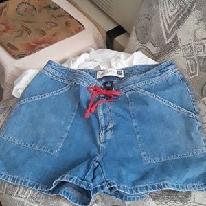 women jean shorts